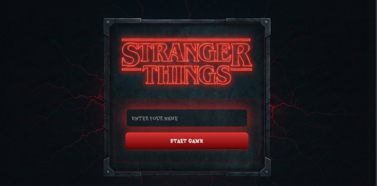 Gameplay showing enemies approaching with words that must be typed